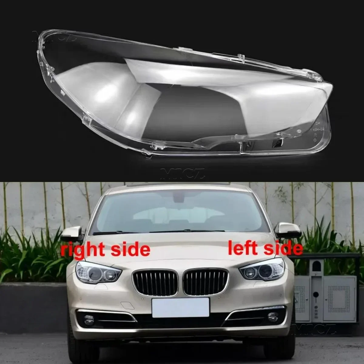 

For BMW 5 Series F07 GT525 GT530 GT535 GT550 2010-2017 Headlights Cover Transparent Lampshade Headlamp Shell Lens Plexiglass