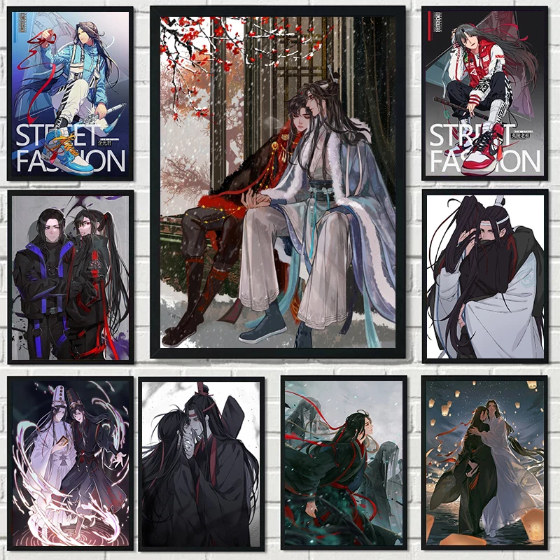 Mo Dao Zu Shi Wei WuXian/lan Zhan Anime Posters and Picture Print Canvas Painting Wall Art Decor for Living Room Home Decor