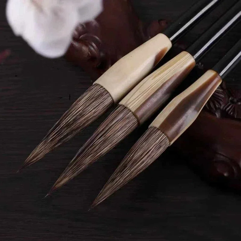 Chinese Calligraphy Brush Pen Set Mixed Hair Regular Running Script Writing Brush Landscape Bird Chinese Painting Brush Set