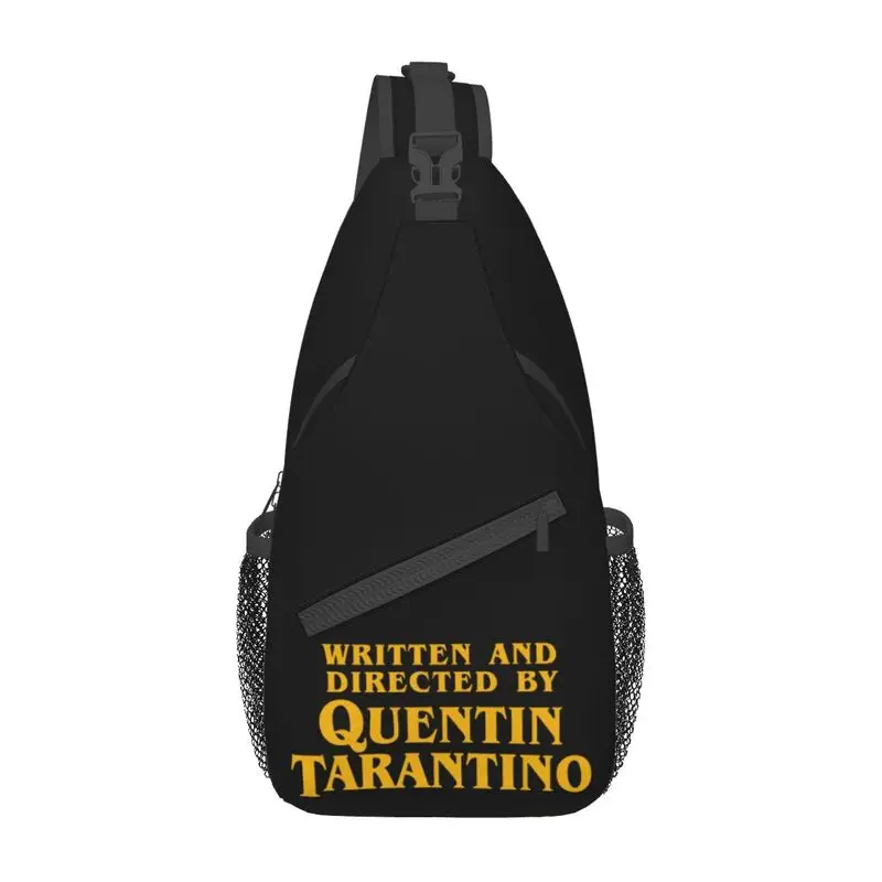 Quentin Tarantino Sling Bag para hombres, mochila cruzada de hombro para el pecho, mochila de viaje para senderismo, mochila de día, moda de Pulp Fiction Kill Bill, película