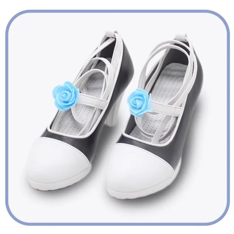 アニメ綾波レイコスプレ靴コミコンコスプレイヤーハイヒール合成皮革製EVA00レイ綾波の靴