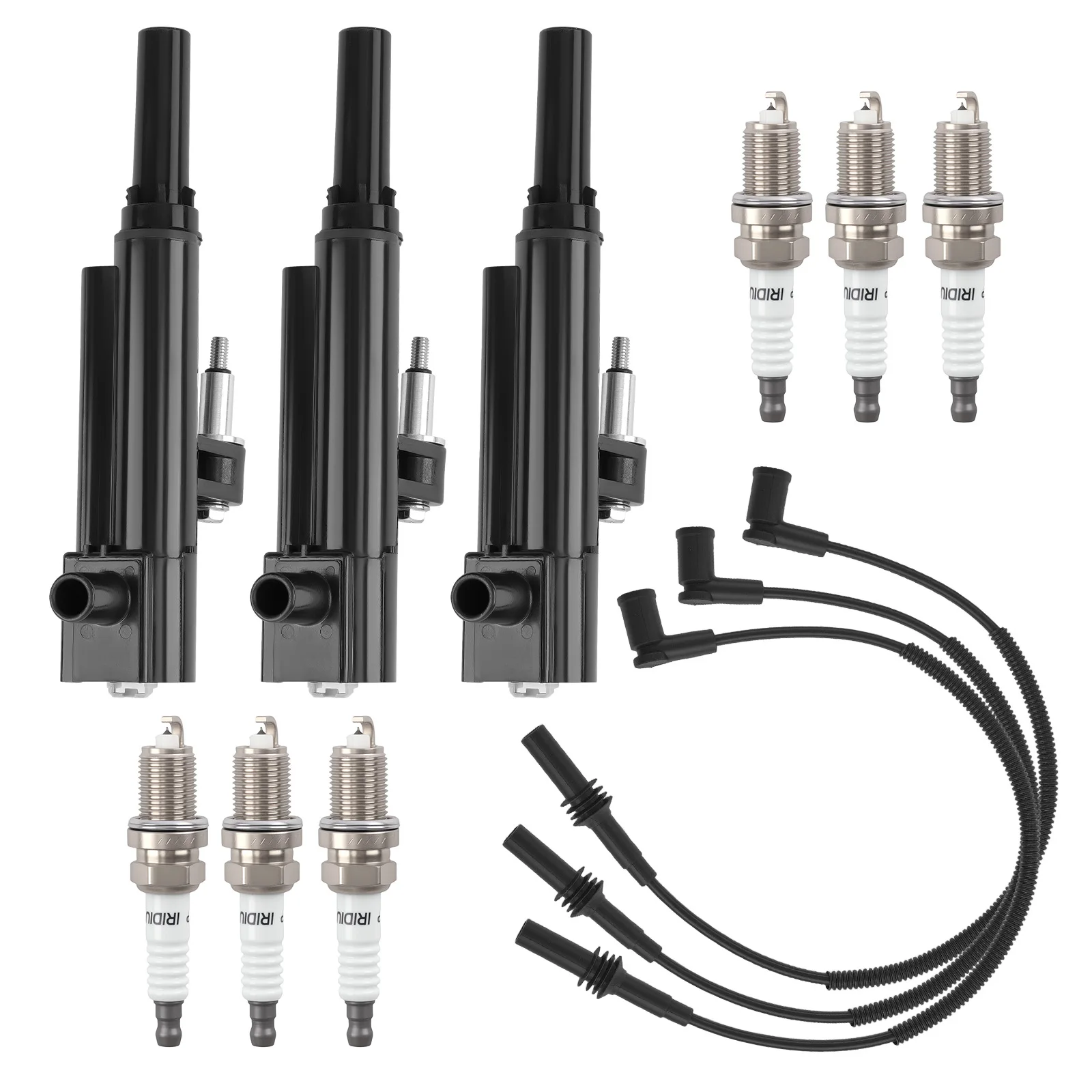 

Ignition Coil & Spark Plug & Wireset for 2009-2011 Dodge Dakota 3.7L 5149199AA