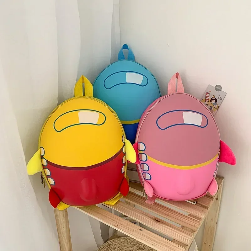 3D Children Nursery School Bags Cute Cartoon Airplane Shaped Design Kindergarten Backpack Kids Schoolbag for Girls Boys Rucksack