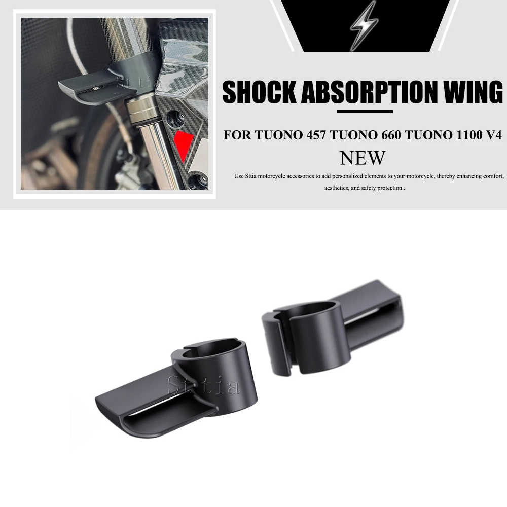For Aprilia Tuono 660 Factory Tuono 457 Tuono 1100 V4 RR GP Wing Motorcycle Accessories Aerodynamic Fixed Wing Front Damper Wing