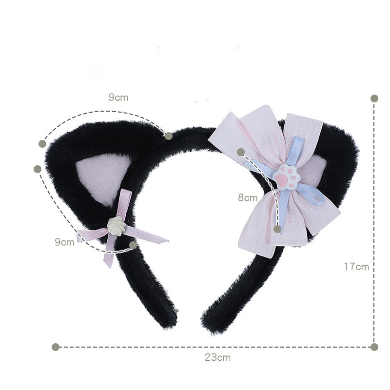 Lolta Kawaii Anime Sheep Ear Heabbands Cosplay Cartoon Cat Halloween Party Costumes Hair Plush Accessores Girls Headpiece Gifts
