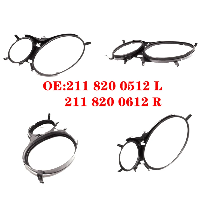 Car Headlight Seal Strip Trim Ring Front Upper Headlight Cover Strips Gaskets for Benz W211 E200 E240 E280 02-08 2118200612