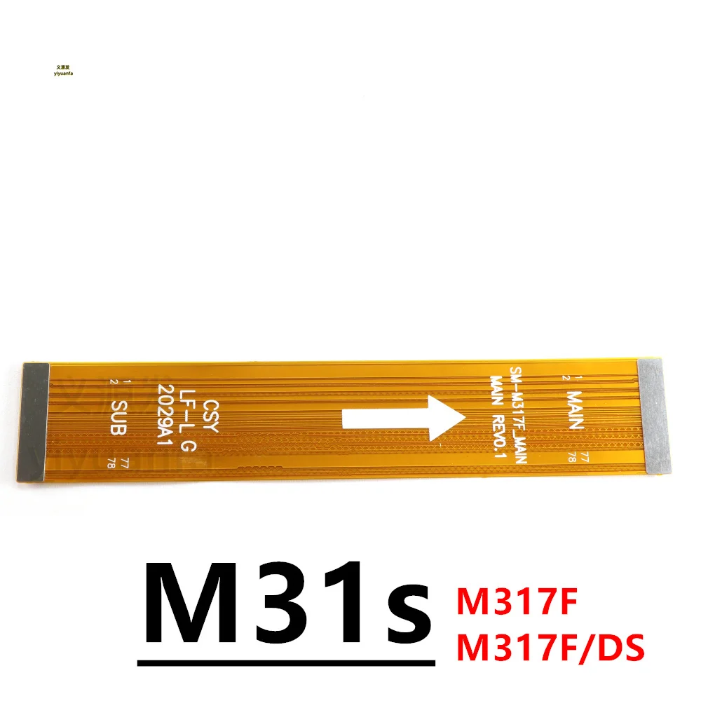 For Samsung Galaxy M31s SM-M317F M317F/DS USB Type-C Micro Charger Charging Port Dock Connector Microphone Main Board Flex Cable