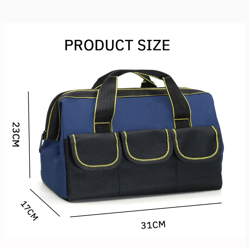 1PC Tool Bag Multifunctional Storage Electrician Wear Resistant Thickened Canvas Electrician Woodworking Tool Bag Portable