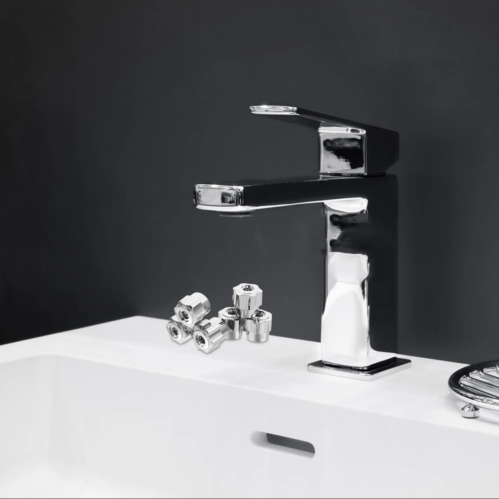 

6 шт. сменных пластиковых ручек для смесителей, колесики-кнопки для раковин, душевых кабин и ванн, для бытового и коммерческого использования