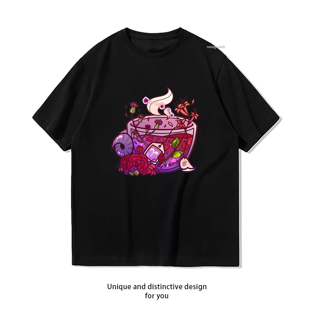 Aries Zodiac Teacup T-shirt woman man Casual cotton graphic t shirts Adult streetwear camisetas tops tee Short-sleev
