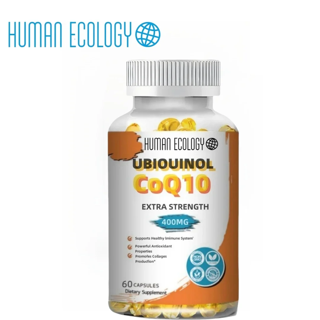 Organic Ultra High Absorption 400mg COQ10 Coenzyme Q10 Blood Vessels&Heart Health Blood Pressure Balance for Old People