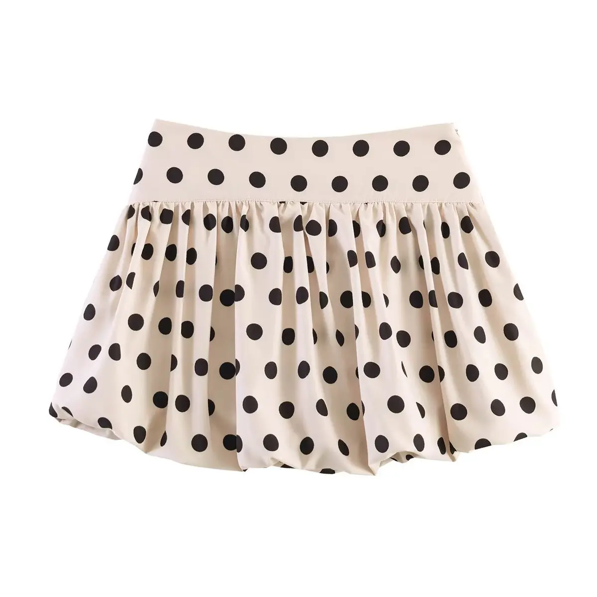 Casual Fashion Women's Skirt Pants Bubble Print Organic Cotton Straight Cut Young Women's Summer Season Cross-Border Style