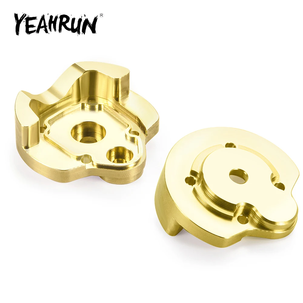 

YEAHRUN 2Pcs Brass Outer Portal Covers Counterweight for Axial UTB18 Capra 1/18 RC Buggy Truck Model Upgrade Accessories Parts