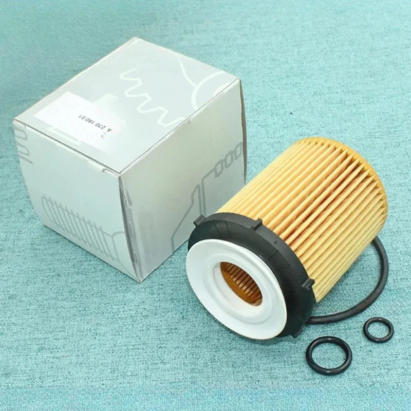 Car Oil Filter Kit A2701800109 For Mercedes Benz W176 W246 W205 W213 X156 X253 A180 B200 C200 E300 CLA GLA GLC M270 M274 Engine