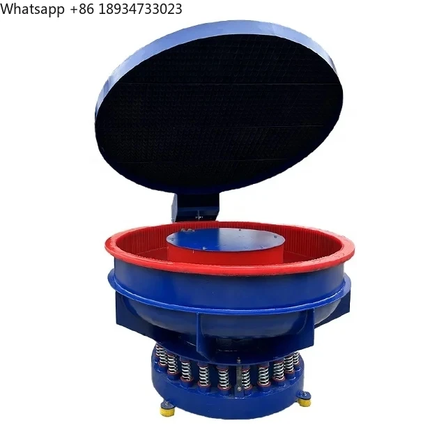 250L Mass Aluminum Brass Part Deburring Chamfering Silent Vibratory Parts Polisher for Metal