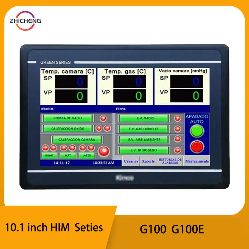 

Kinco G100 G100E HMI Touch Screen 10.1 inch Ethernet USB Host new Human Machine Interface 3 serial ports Upgrade From MT4512T/E