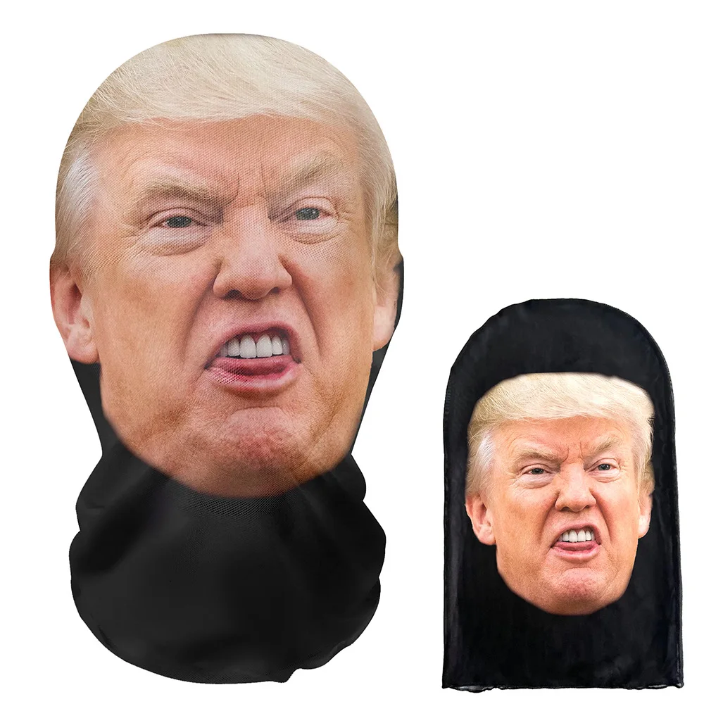Novo 3d impresso kanye máscara de malha elástica máscara facial completa para homens mulheres cosplay headwear hip hop moda balaclava capuz chapéu headg