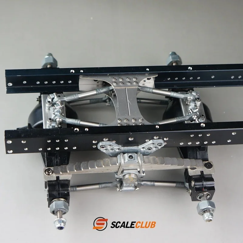 

Scaleclub 1/14 Tractor Mud Head Simulation Metal Two-axle Rear Suspension Qianqiu For Tamiya Lesu Rc Truck Trailer