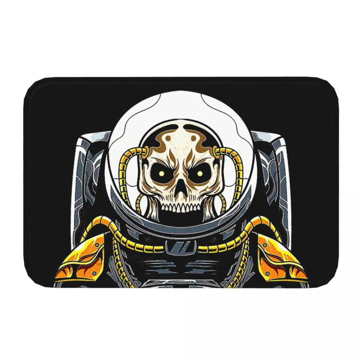 Dead Space Survival Horror Game Non-slip Doormat Crazy Astronaut Skull Bath Bedroom Mat Outdoor Carpet Home Pattern Decor