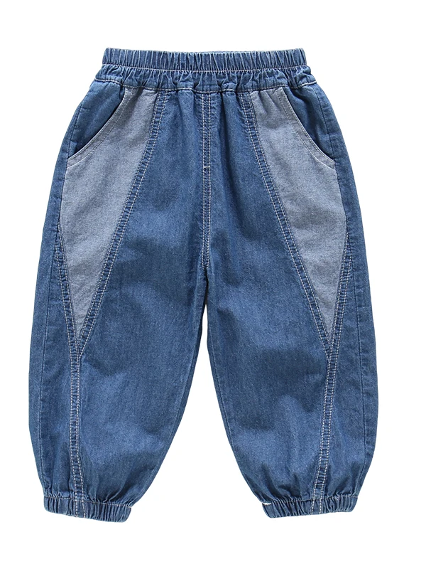 Children's Mosquito-Resistant Cotton Jeans Breathable Casual Thin Summer Long Pants Baby Boys Loose Fit Summer Jeans