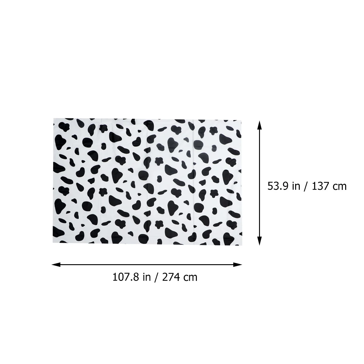 

2 шт. одноразовая скатерть с рисунком коровы, прямоугольный размер, легкие расклающиеся чехлы для вечеринок, украшение для пикника, фестиваля, вечеринки