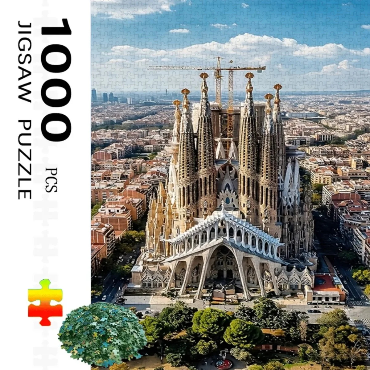 500/1000 Pieces Jigsaw Puzzle Barcelona Sagrada Familia Jigsaw Puzzle Educational Toy for Kids Children 's Games Christmas Gift