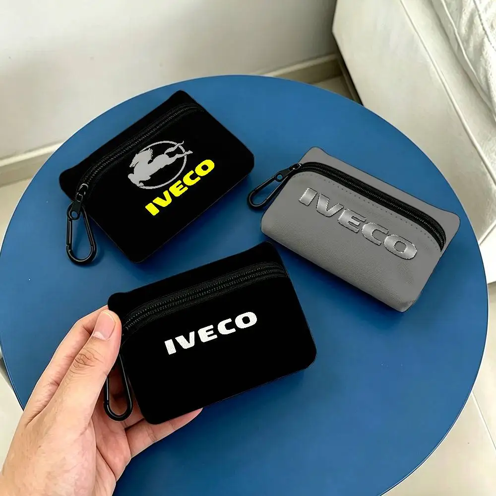 Commercial Vehicle Brand I-IvecoS Daily Carry Oxford Fabric Small Coin Purse Multi-use Storage Pouch For Keys Cards Coins