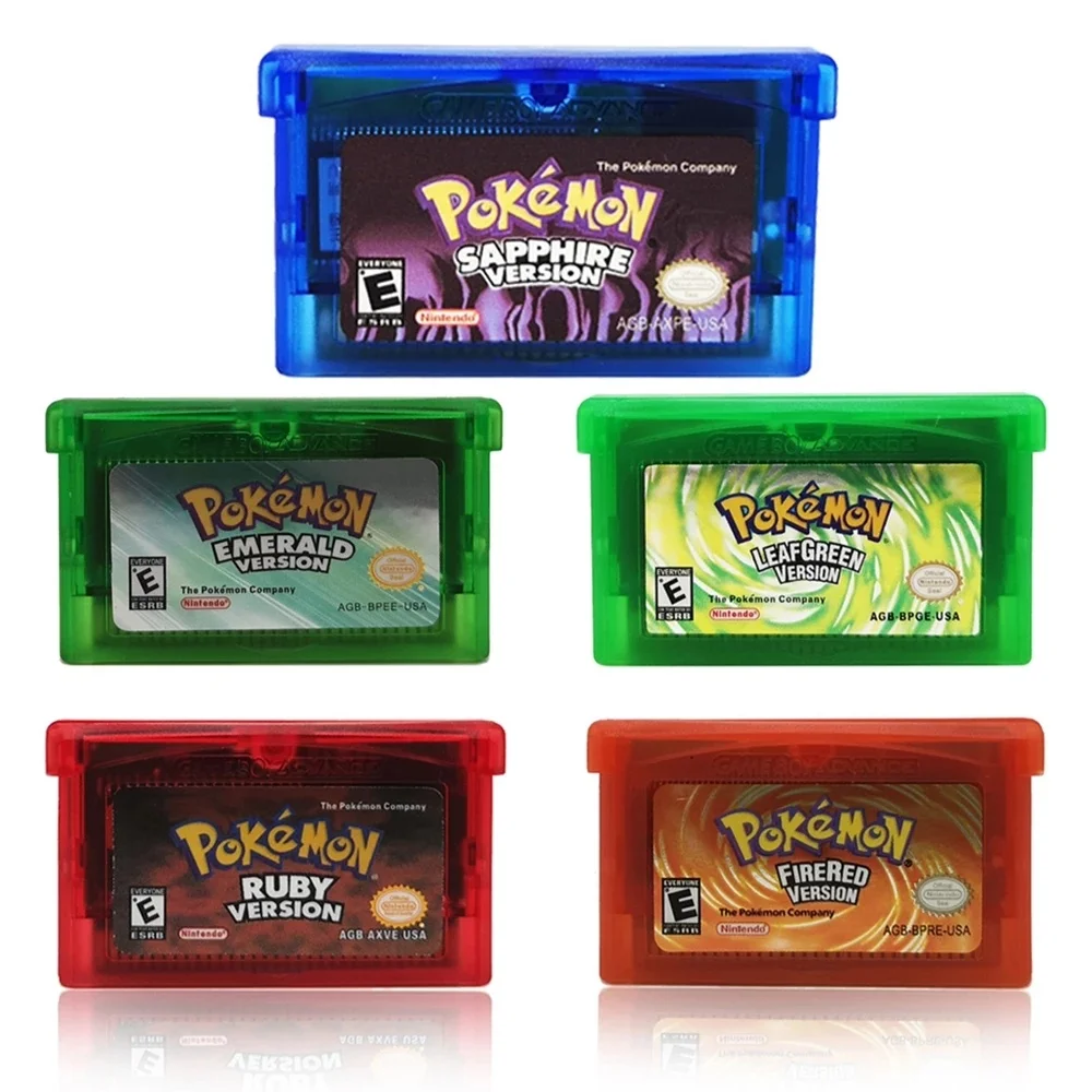 32 Bit Video Game Cartridge Console Card for GBA Pokemon Series Glazed Snakewood Flora EnglishLanguageThe First Edition