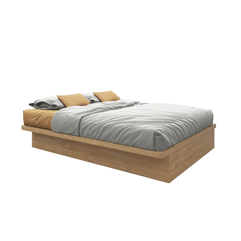 No bedside high box storage tatami, rollover bed small apartment multi-functional storage plate bed floor bed