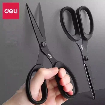 DGEV 210/175mm Black Stainless Steel Scissors Business Office Stationery Home Tailor Shears Kitchen Knife Cutter Cutting Tool