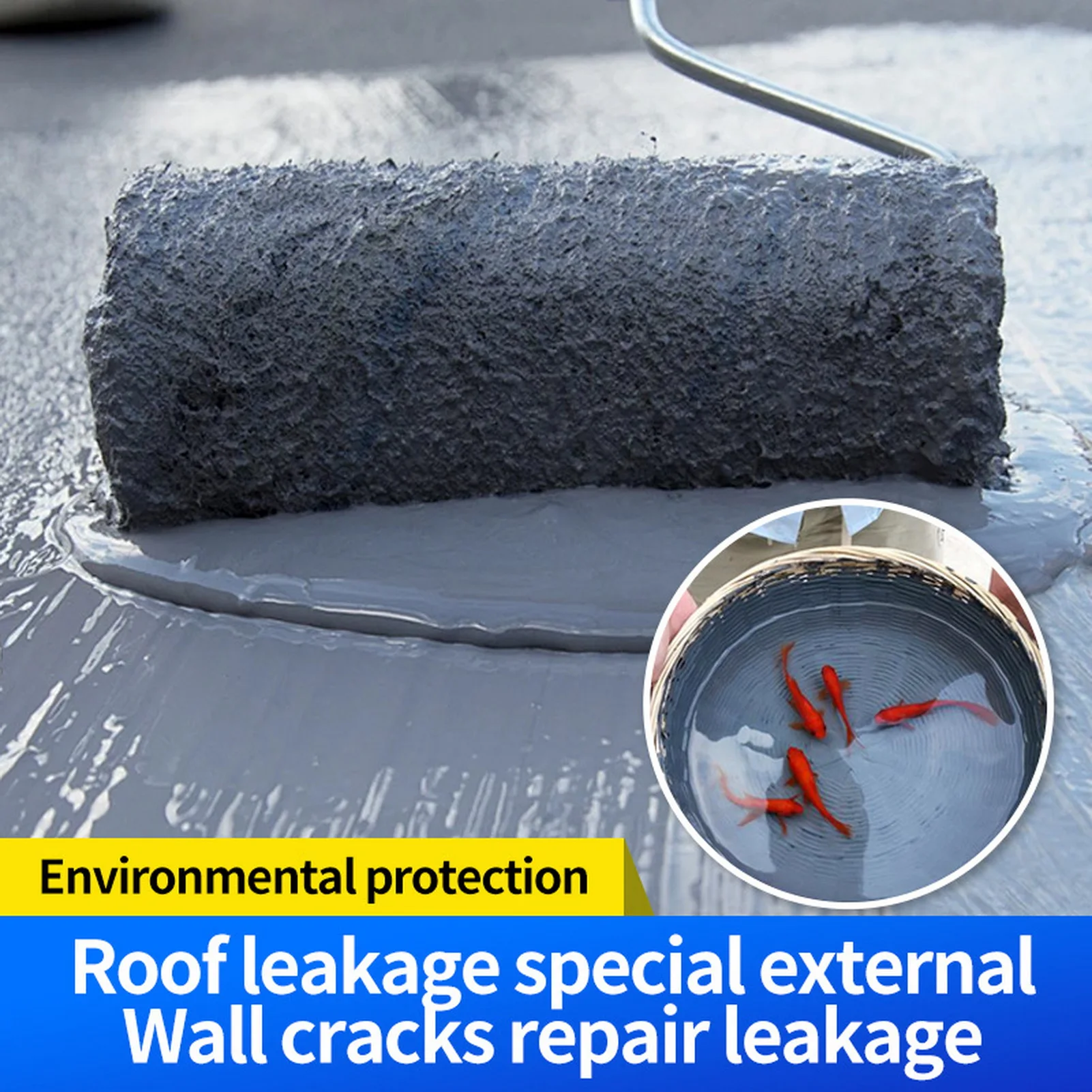 

300g Roof Waterproof Coating External Wall Waterproofing Material Roof Wall Repair Waterproof Coating Decoration Accessories