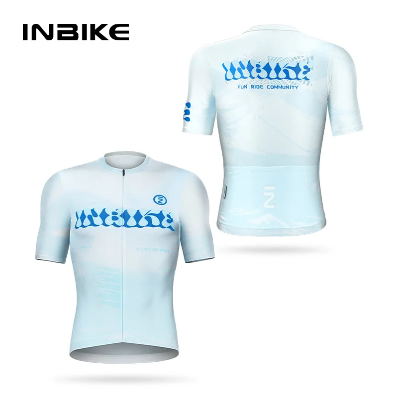 

INBIKE Cycling Jersey Men's Suit Top Spring Summer Short Sleeve Breathable Quick-drying Bicycle Mountain Road Bike Clothing