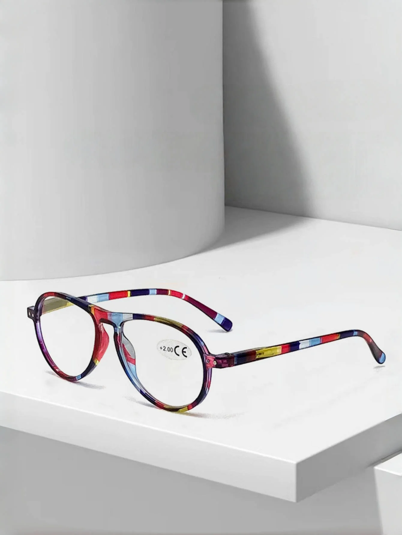 Neue modische bunte Lesebrille HD Damen-Lesebrille mit Federbeinen für Menschen mittleren Alters und ältere Menschen