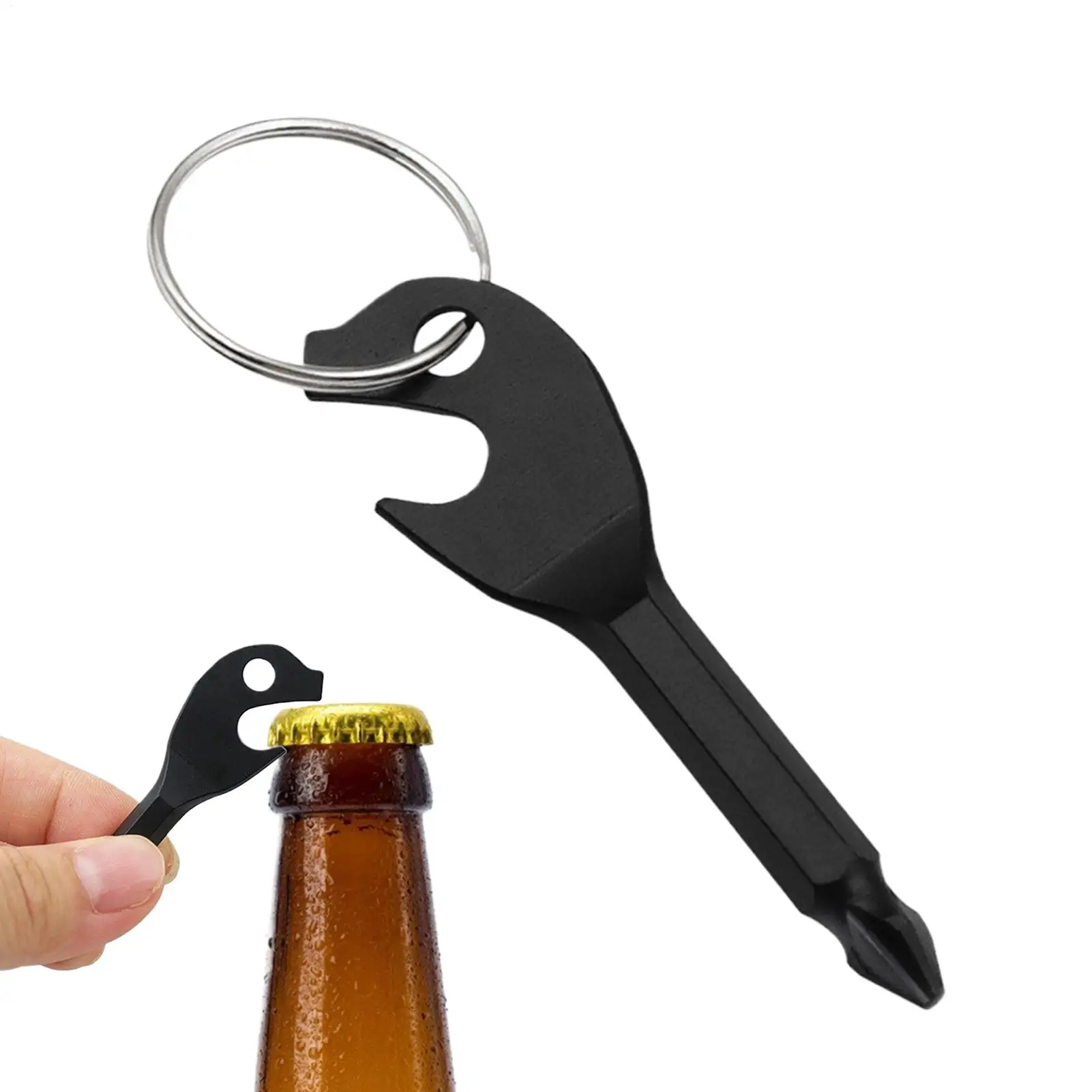 Small Screwdriver Compact Bottle Opener Tiny Screwdriver for Dad Boyfriend Camping Work Survival Luggage Electronics Tents