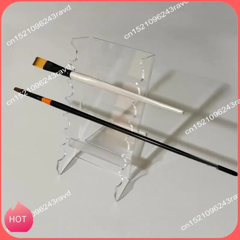 HOT-Acrylic Makeup Brush Holder Pen Display Stand Holder Makeup Brush Drying Rack Brush Organizer