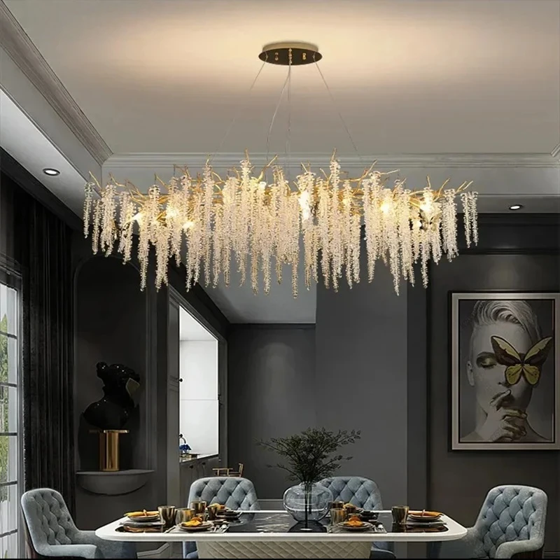 

Modern Led Pendant Lights Gold Aluminium Suspend Lamp Dining Room Led Droplight Art Deco Indoor Chandelier Lighting Lamp