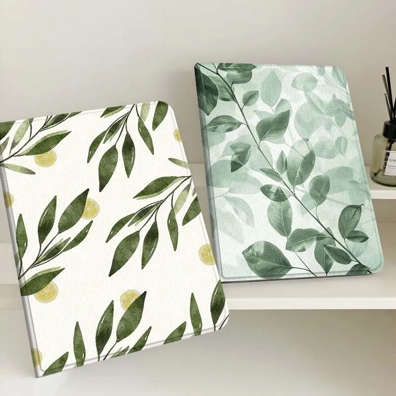 

Art Leaf Beautiful Flower Gift For Apple iPad Pro Air 13 2 7th 6th 2025 M2 M3 M4 M512.9 13 inch Foldable Tablet Case