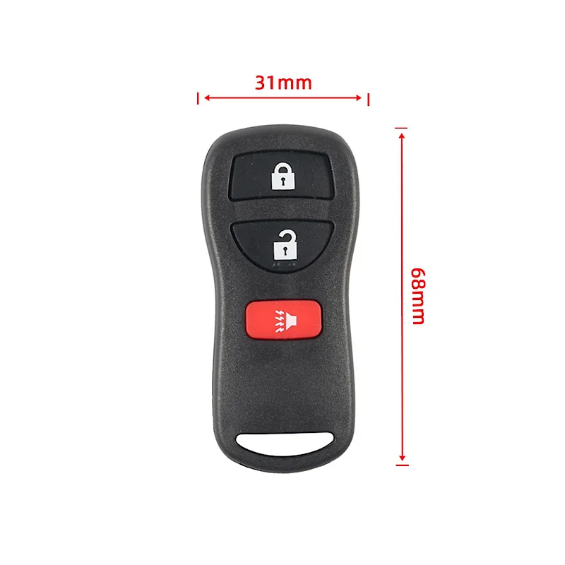 Keyless Entry Remote Key Fob Replacement For Nissan Xterra Titan Armada Frontier 2002-2019 Infiniti FX35 FX45 QX4 3Buttons