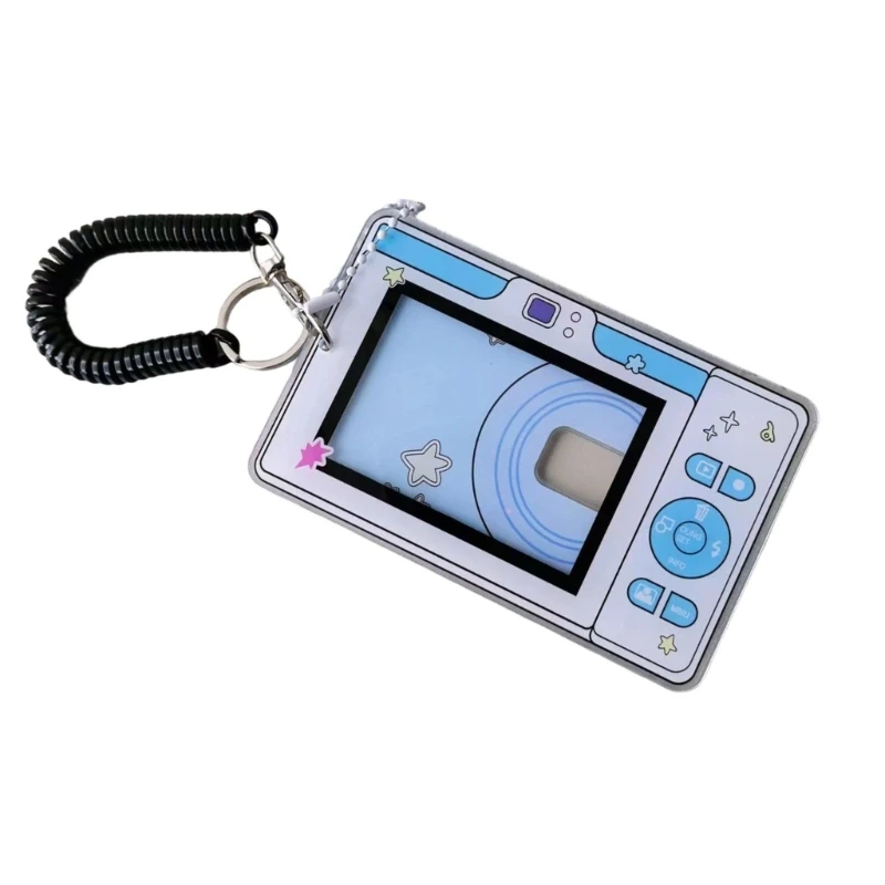 CORA Cartoon Photo Card Protector Case for Collectors, Clear Acrylic Photo Card Sleeve with Front Window and Slide-In Access for
