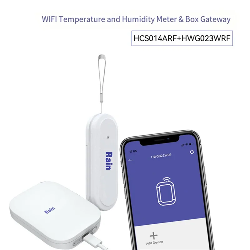 

L72A-IP54 Водонепроницаемый мини Wi-Fi умный датчик температуры и влажности Крытый наружный термометр Гигрометр Приложение Дистанционное управление