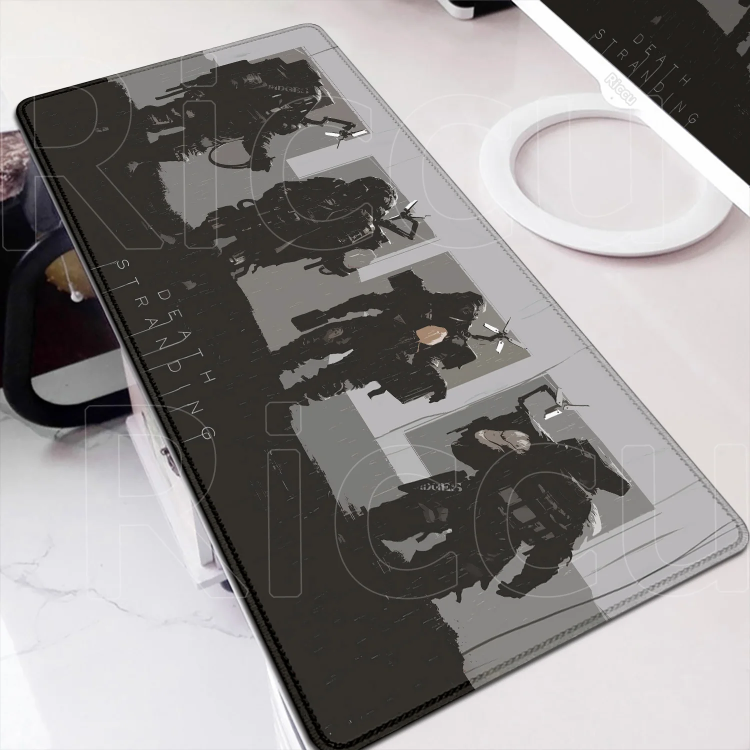 XXL Non-slip Rubber Big Mousepad Computer Hot Gaming D-Death Stranding Keyboard Mouse Rug HD Print Laptop Office Extend Desk Mat