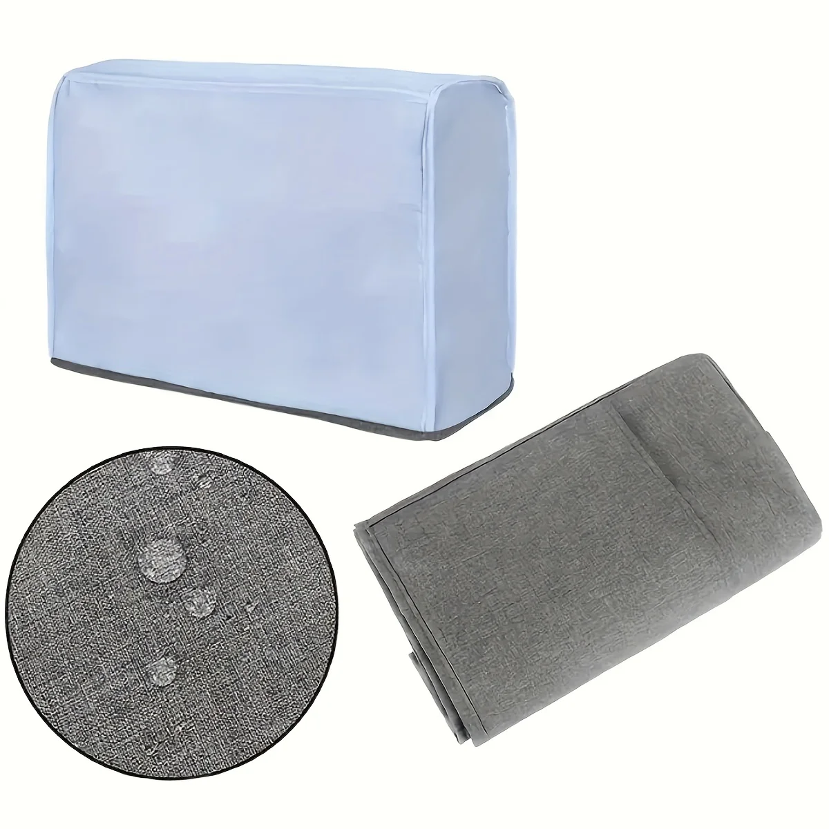 Gray household sewing dust cover set sewing tools storage bag for one pack - view 6
