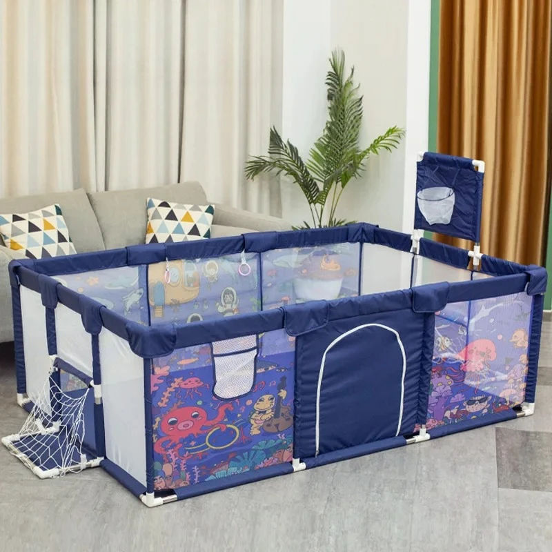 

New Playpen for Children Cartoon Baby Palypens Basketball Baby Playground Fence for Child Safety Barriers Baby Dry Pool