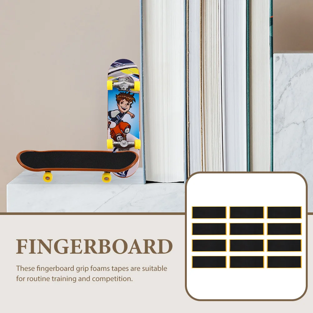 

12Pcs Fingerboard Grip Tape Foam Mini Skateboard Cushioning Nonslip Fingerboard Accessories Skateboard Supplies