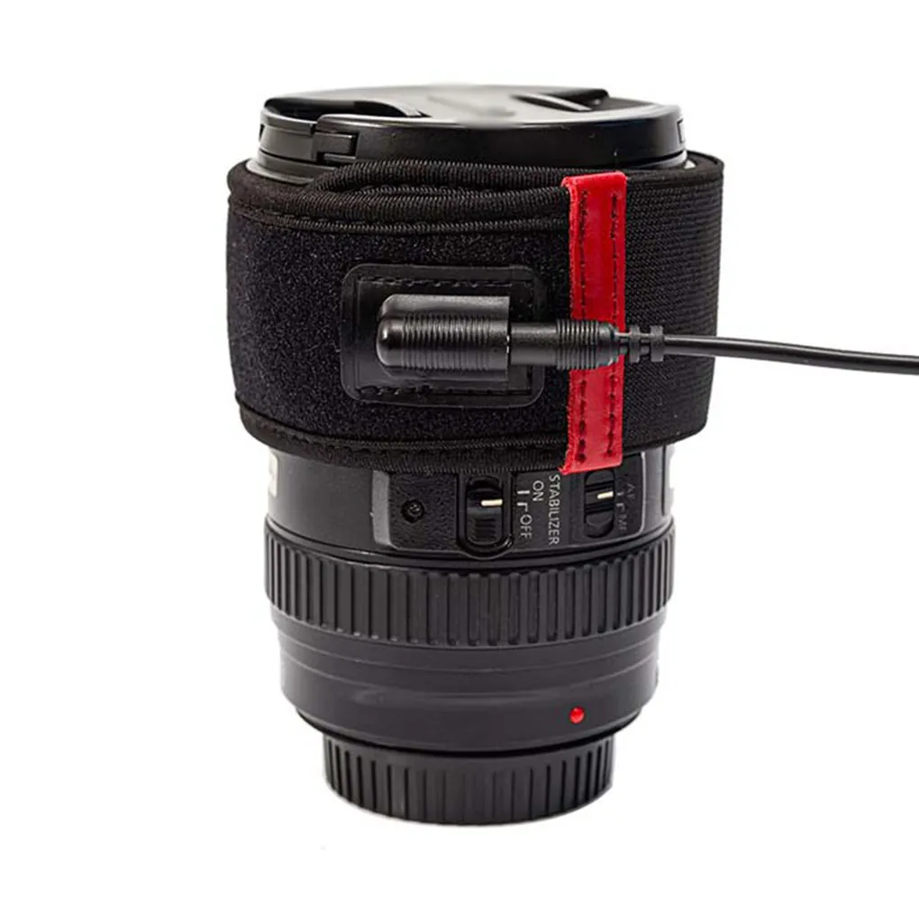 Universal 5 Modes Camera Lens Heating Strip DSLR Lenses Heater Photography Photo Shooting Warmer Warming Band Accessories