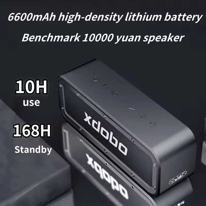 Wake Wireless Bluetooth Speaker Outdoor Portable Waterproof TWS 100W High Power Insert card stereo bass gun Audio System