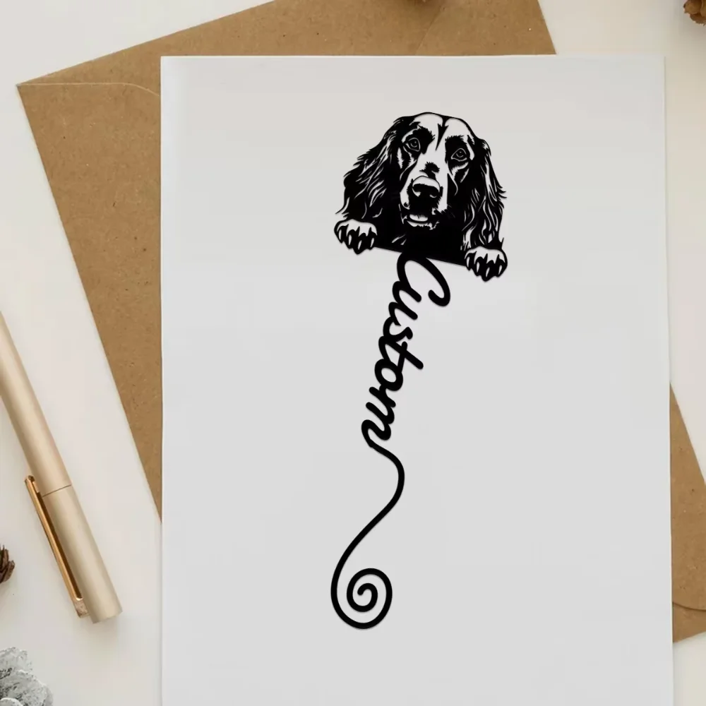 Custom Bookmark for Book Lovers Irish Setter Design Unique Dog Lover Gift Back to School Teacher Appreciation Special Bookmark