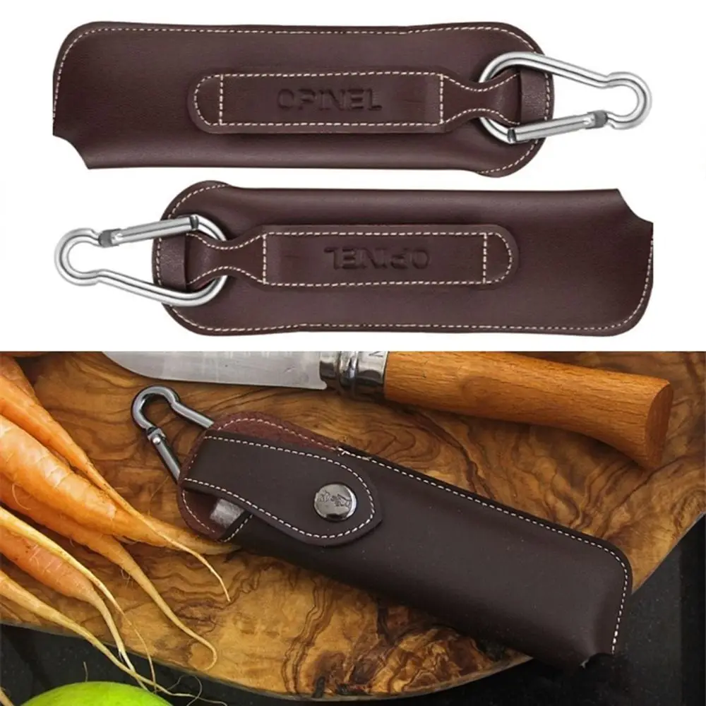 Flashlight Belt Loop Case Holder Leather Knife Sheath Protective Cover Pocket Hunt Camp Outdoor Carry Equipment