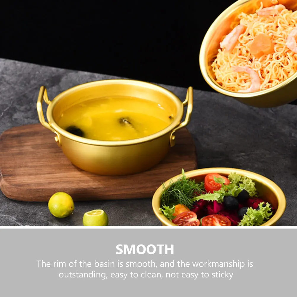 

Aluminum 8-Inch Multi- Noodles Salad Fruit Storage Lightweight Metal Mixing Bowl Kitchen Essentials