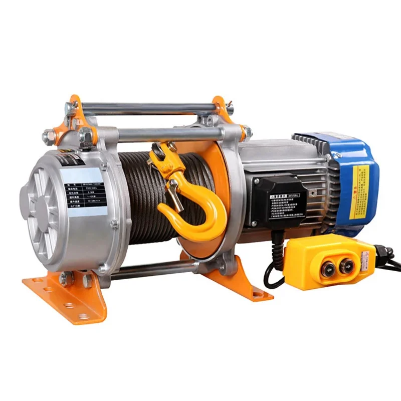 

Wholesale 220v 1500kg Electric Winch Multi function 30m 60m Small Aluminum shell elevator